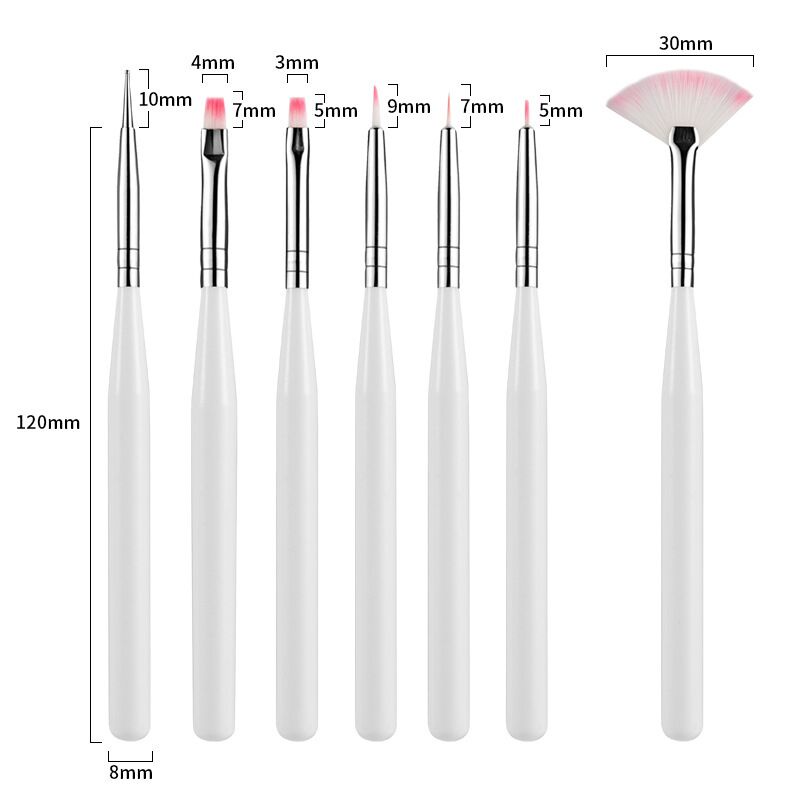 [Hàng mới về] Set 7 cọ vẽ trang trí móng tay thiết kế chuyên dụng