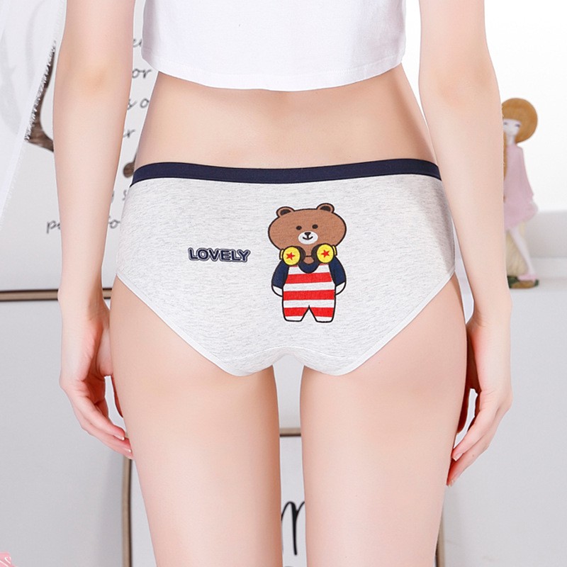 Quần lót nữ cotton ngộ nghĩnh rẻ đẹp thun lạnh dễ thương đúc không đường may QL40 | BigBuy360 - bigbuy360.vn