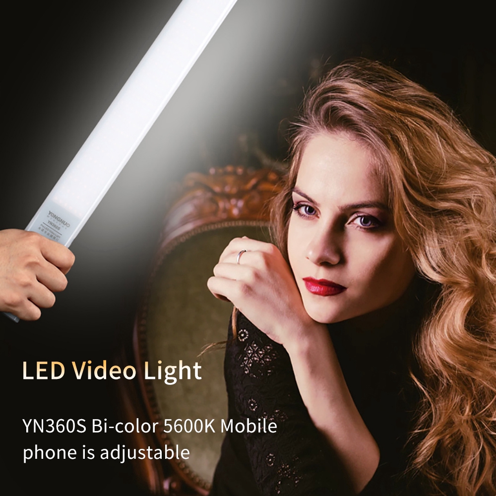 YONGNUO YN360S Ultra-mỏng cầm tay LED Video Light Phone App Control LED chiếu sáng Stick Đối với chụp ảnh cưới