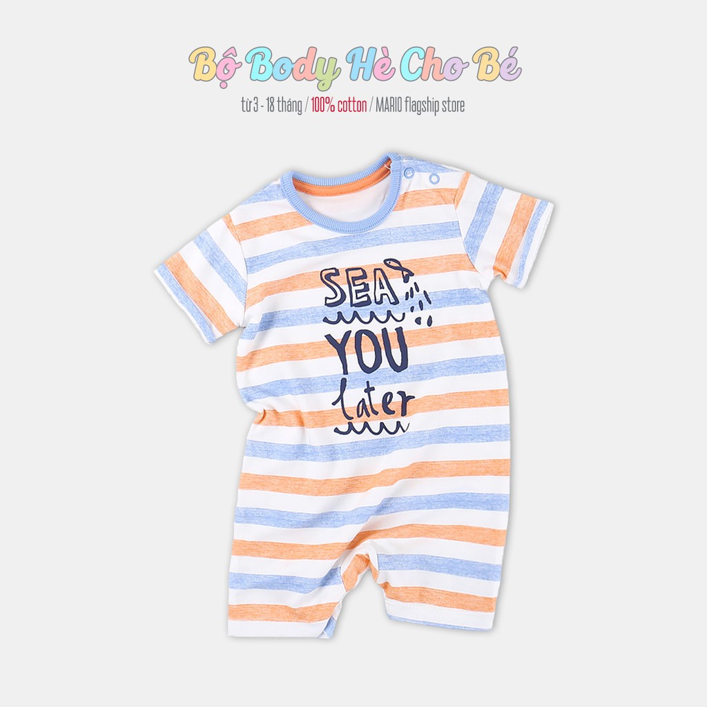 Bộ body bé trai bé gái GEORGE bodysuit cho bé in hình ngộ nghĩnh chất cotton hàng xuất khẩu