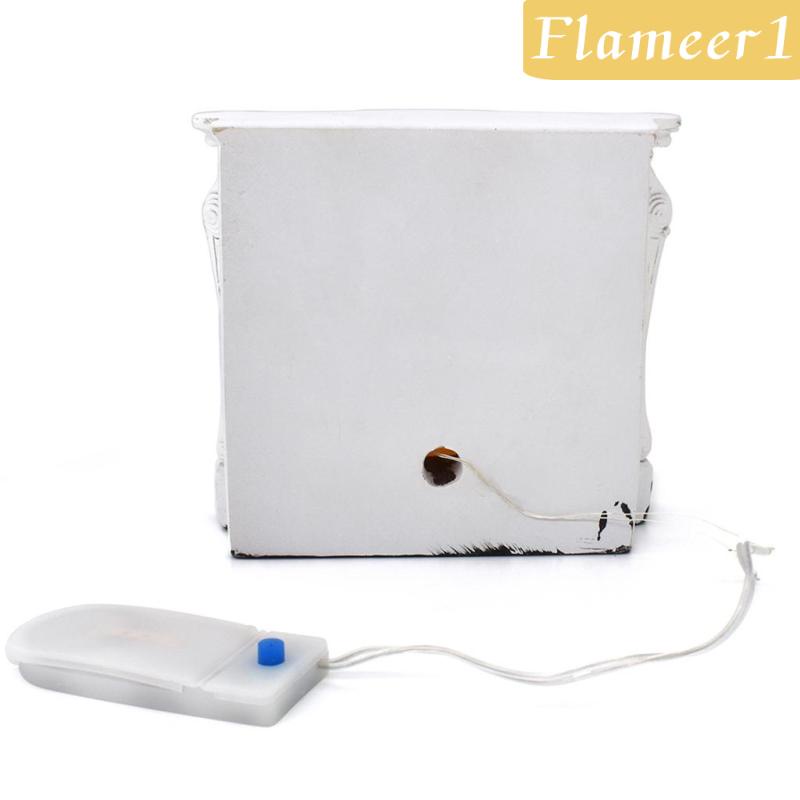 [Flameameer1] Mô Hình Lò Sưởi Mini Trang Trí Phòng Khách Phong Cách Vintage