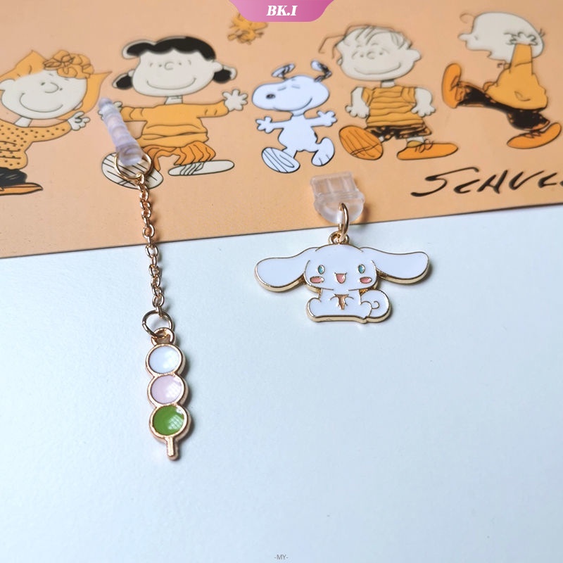 SANRIO Nút Bịt Giắc Cắm Tai Nghe 3.5mm Chống Bụi Hình Chú Chó Cinnamon Dễ Thương