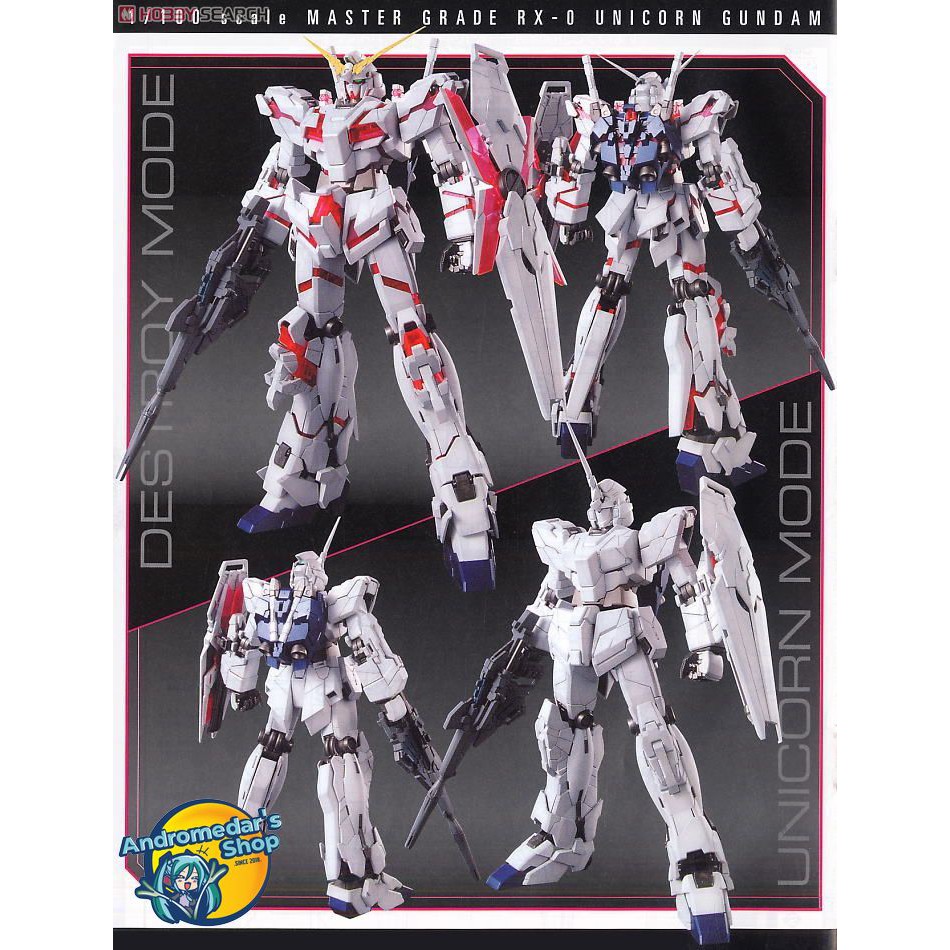 [Bandai] Mô hình lắp ráp RX-0 Unicorn Gundam (MG) (Gundam Model Kits)