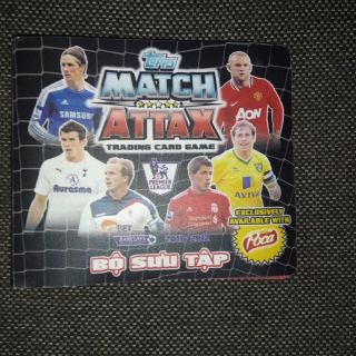 Album poca match attax rỗng mùa 2011-2012 và 2013-2014