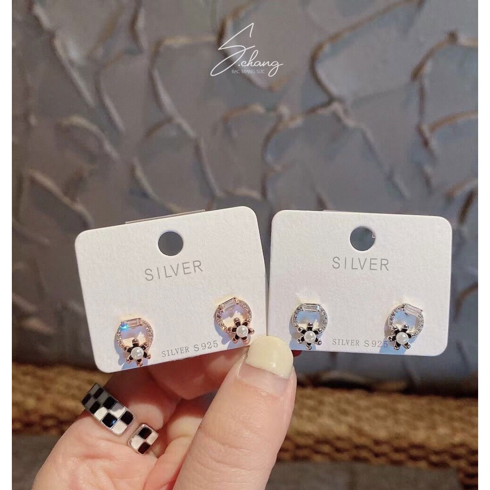 Bông tai hoa 5 cánh Schang NT40