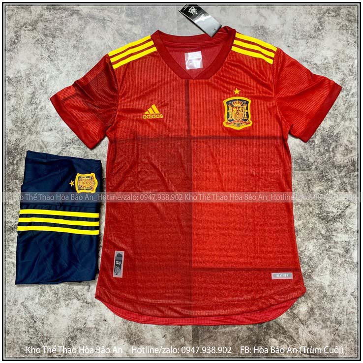 Áo Bóng Đá Đội Tuyển 🇪🇸 Tây Ban Nha / SPAIN / Freeship Bộ quần áo đá banh đội tuyển Tây Ban Nha cao cấp