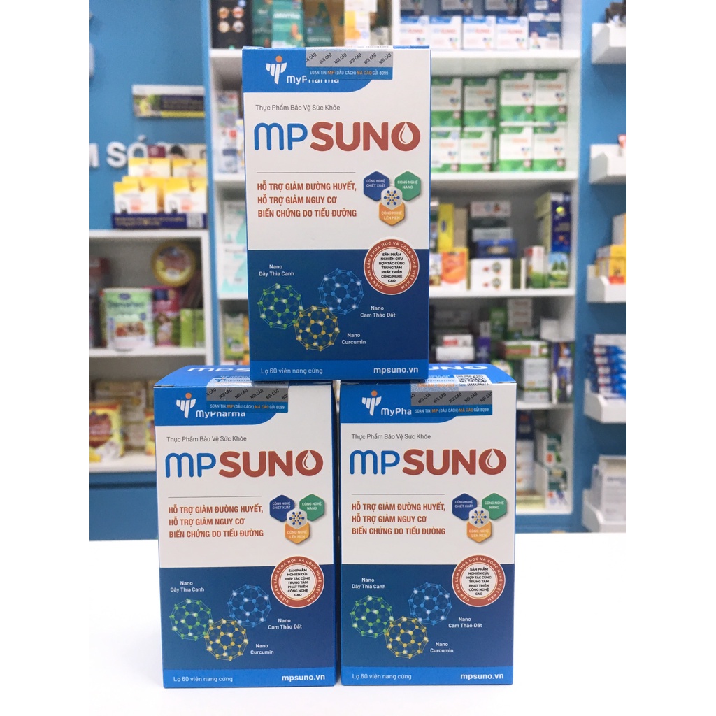 Viên TIỂU ĐƯỜNG nano dây thìa canh MPsuno, hỗ trợ tăng bài tiết Insulin, ổn định đường huyết, ngăn ngừa biến chứng 60v