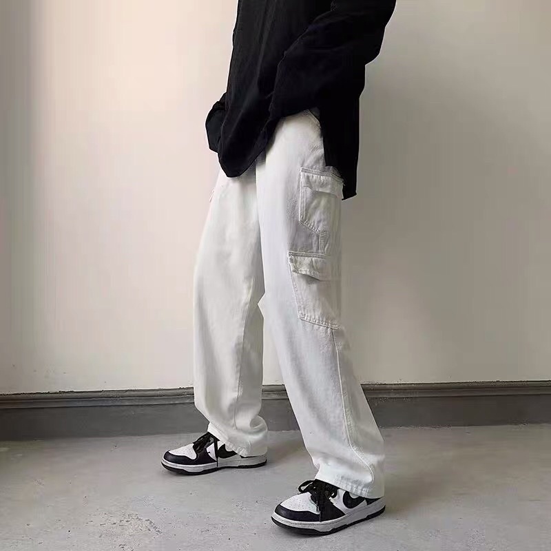 Quần bò jeans ống rộng túi hộp 4 túi Ulzzang hiphop siêu chất ❤️