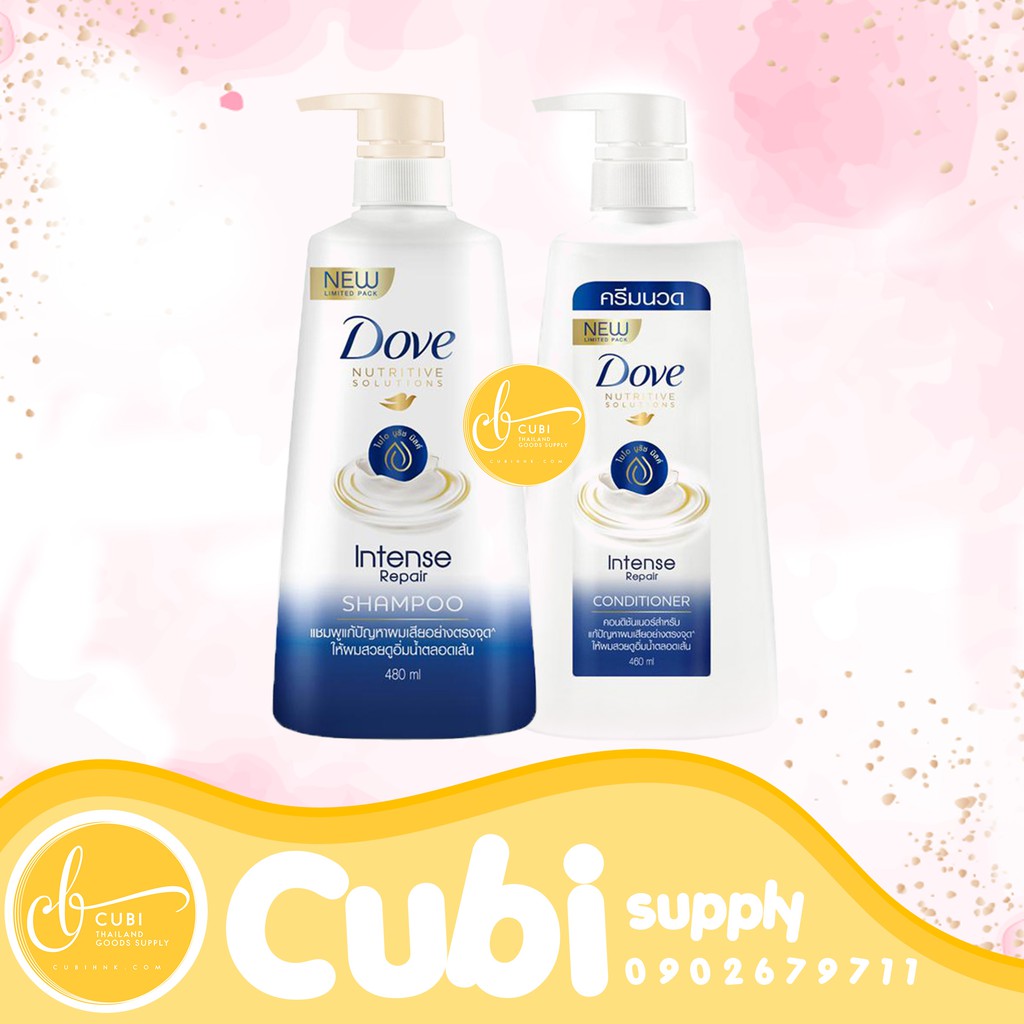 Combo dầu gội xả Dove Thái Lan 450ml x2