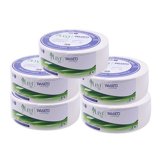 Giá sỉ 5 cuộn Giấy Vệ Sinh cuộn lớn Cao Cấp Paseo Livi Eco 700gr