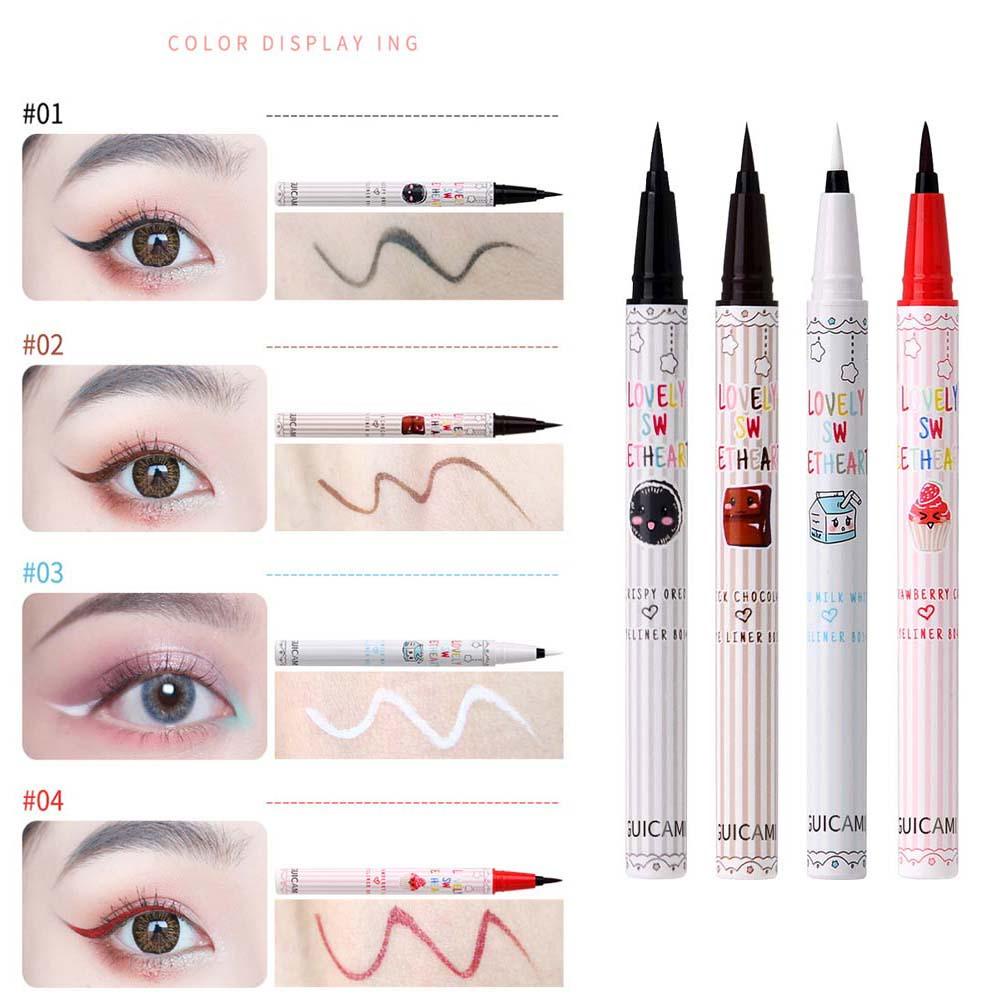 1 Bút Kẻ Mắt Dạng Lỏng Chống Nước Mau Khô Cho Người Mới Bắt Đầu