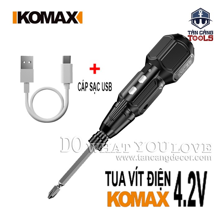 Tuốc Vít Điện Tử Sạc USB Komax 4.2V