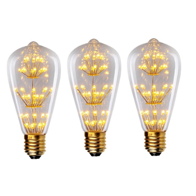 3 Bóng Đèn Edison Vintage Led Thông 4W ST64 E27