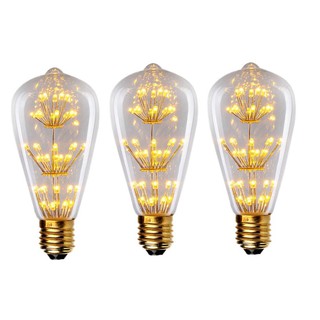 3 bóng đèn edison vintage led thông 4w st64 e27