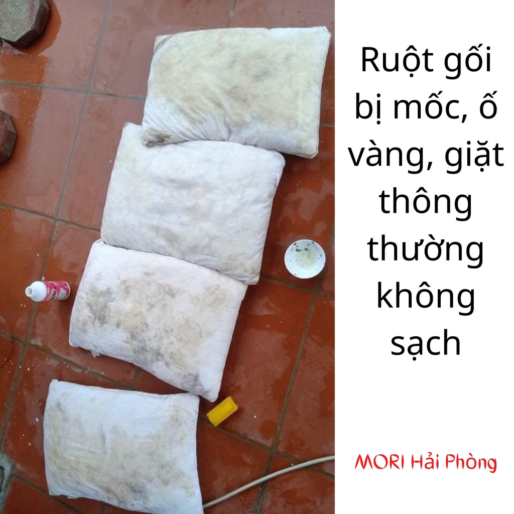 Tẩy quần áo trắng MORI, tẩy trắng quần áo mốc, ố vàng hiệu quả 500ml