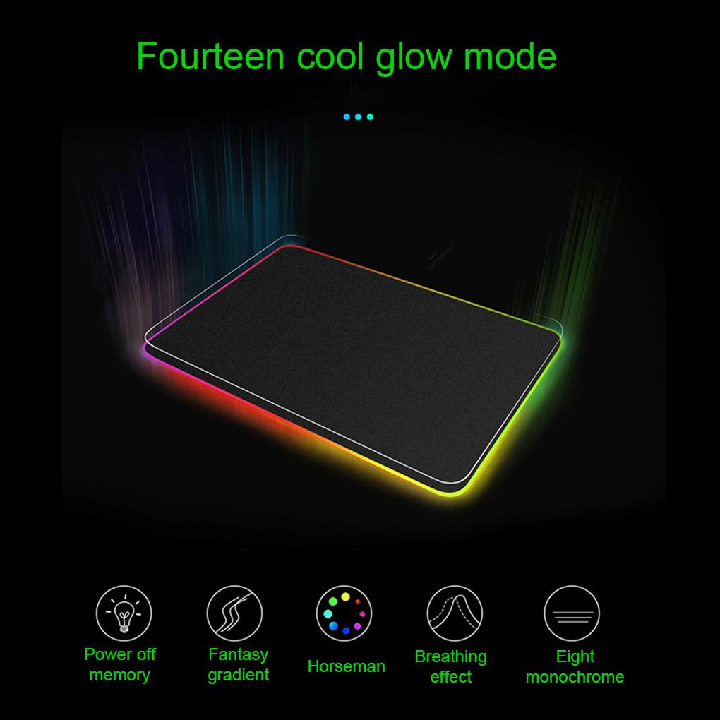Tấm Lót Chuột Chơi Game Cỡ Lớn Có Đèn LED RGB Chuyên Nghiệp Cho Máy Tính
