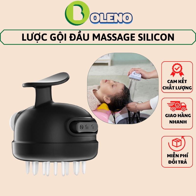 Lược gội đầu massage kiêm vòi sen tăng áp có nút chỉnh chế độ dong nước thông minh