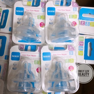 Núm ti thay thế bình sữa MAM size3/4