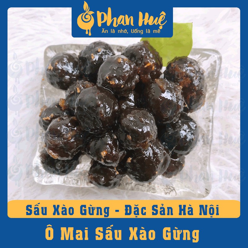 Ô mai xí muội sấu xào gừng Phan Huệ đặc biệt, sấu non miền Bắc chọn lọc, đặc sản Hà Nội