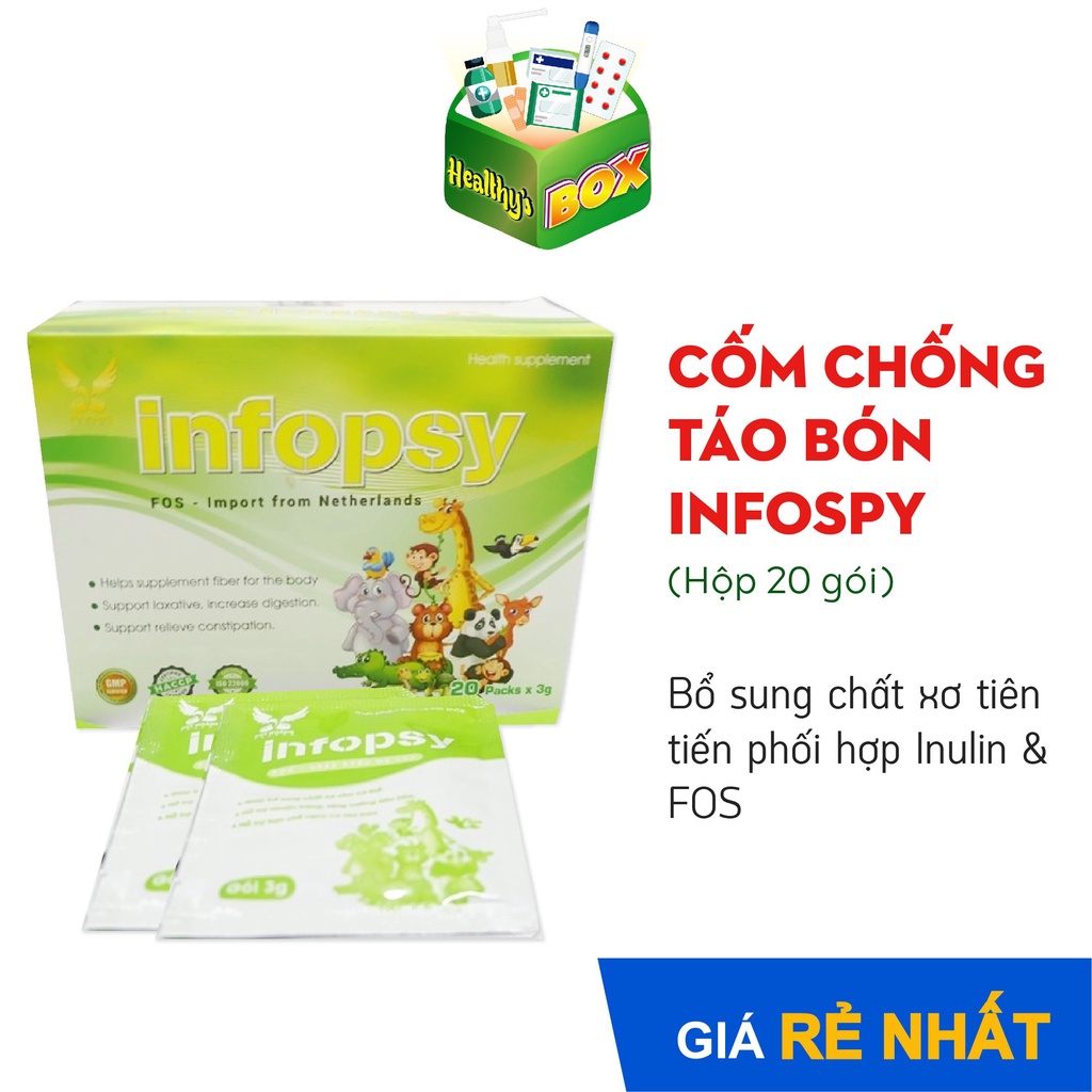 Cốm chống táo bón Infopsy - bổ sung chất xơ tiên tiến phối hợp Inulin & FOS