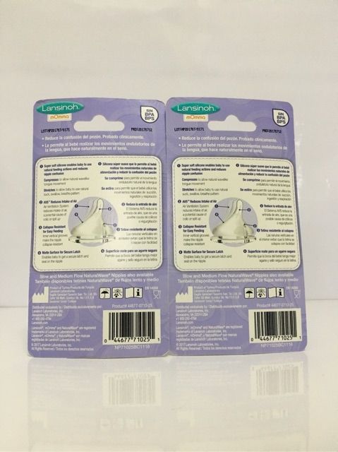 Set vỉ 2 núm thay thế silicon cổ rộng