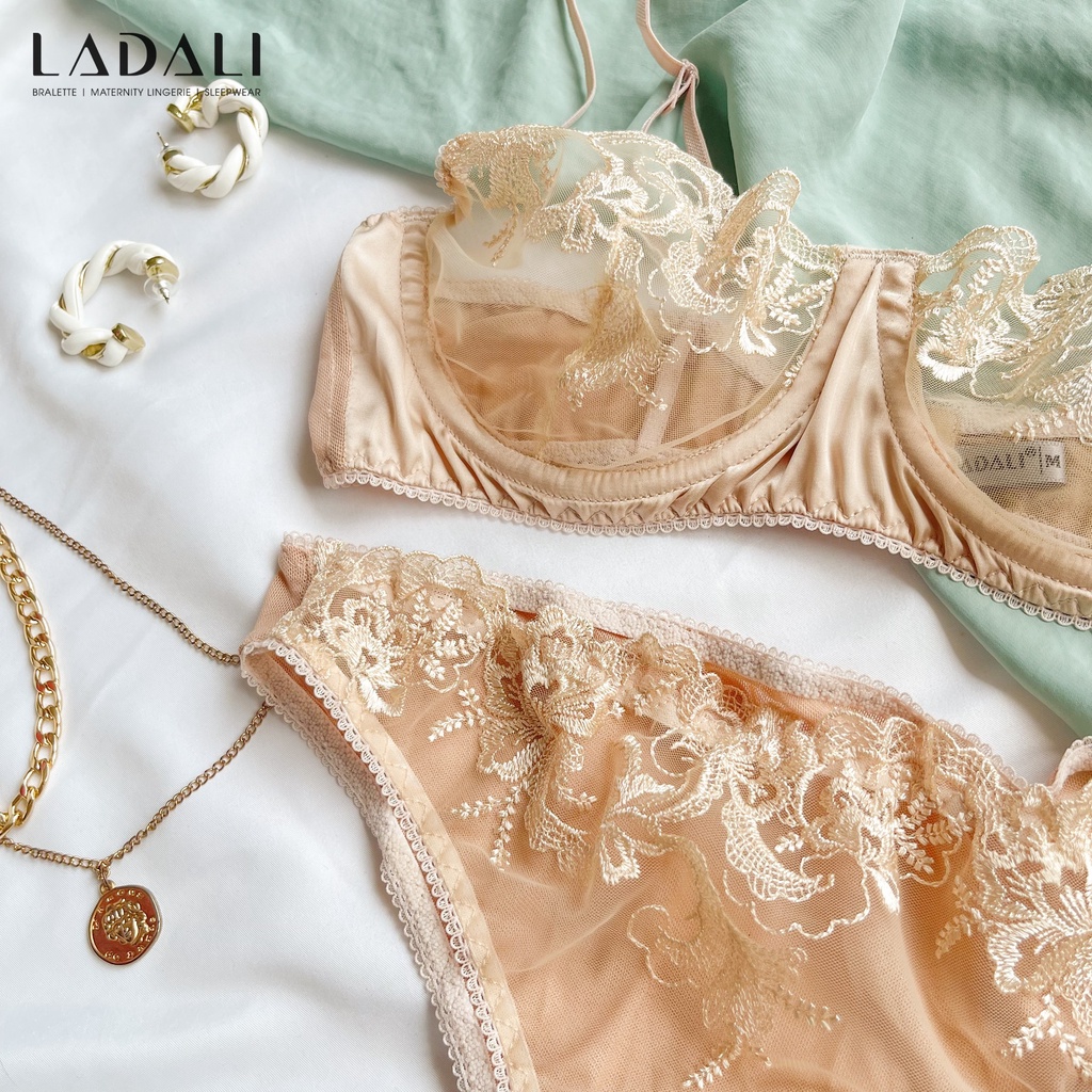 Áo Lót Bralette Hai Dây Nâng Đỡ Tốt Hàng Thiết Kế Ladali Thoải Mái Cao Cấp