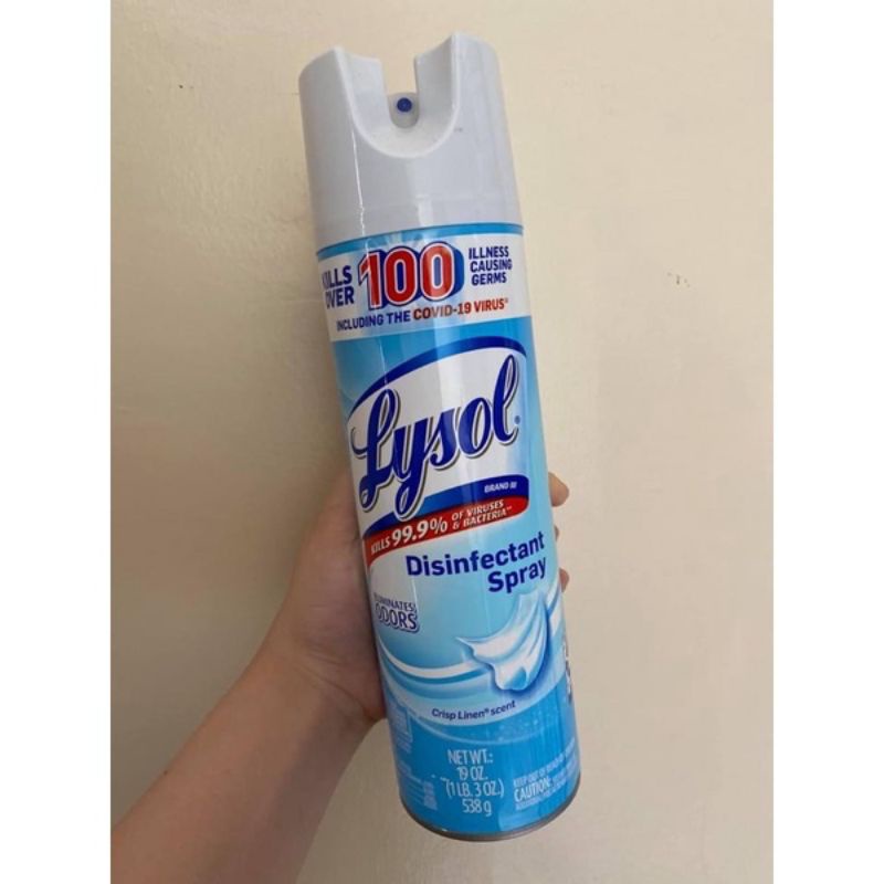 CHAI XỊT LYSOL DIỆT 99,9% VI KHUẨN, VIRUS 538g