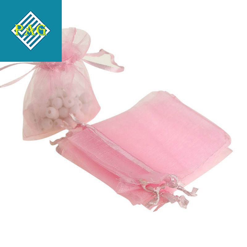 Túi vải voan có dây rút đựng vòng, mỹ phẩm, trang sức size 7 x 9 cm