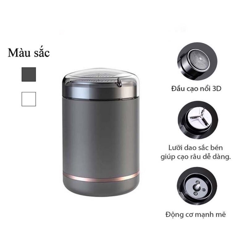 MÁY CẠO RÂU MINI SH-558 MÁY CẠO THIẾT KẾ ĐẸP NHỎ GỌN