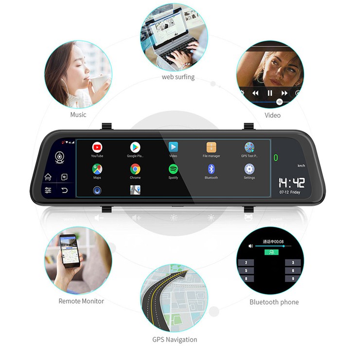 Camera hành trình gương ô tô cao cấp thương hiệu Whexune D50, 4G, Wifi, 12 inch - Hàng Nhập Khẩu Chính Hãng | BigBuy360 - bigbuy360.vn