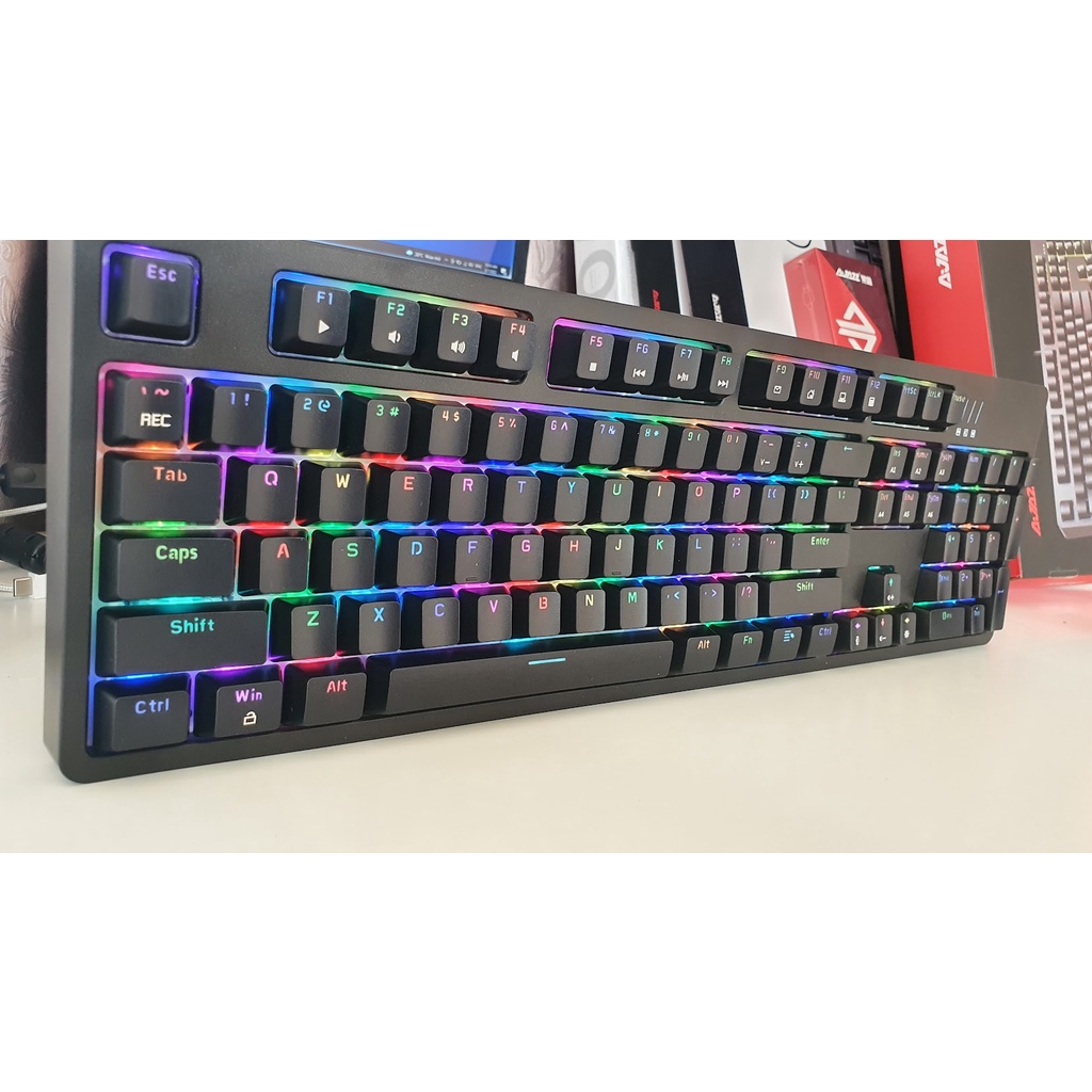 Bàn Phím Cơ Ajazz DKM150 RGB Gaming Chính Hãng