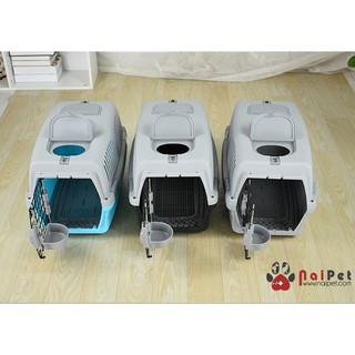 Lồng Vận Chuyển Lồng Hàng Không Chó Mèo LVC001 Size M 57*32*36