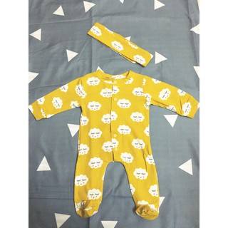Bộ body bé mây vàng