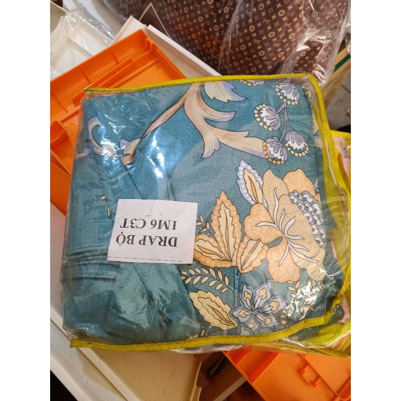 DRAP bộ 1m6 nệm cao, nệm lò xo COTTON HÀN QUỐC - kèm HÌNH THẬT TỰ CHỤP