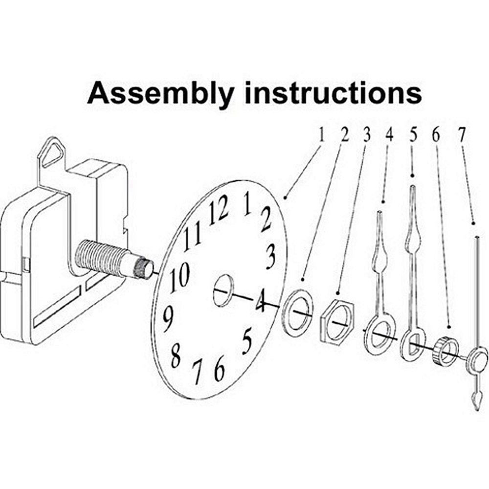 ☆YOLA☆ Practical Clock Movement Mechanism Accessories Repair Replacement Parts + Hands Cross-stitch DIY Essential Tools Classic Mute Pendulum