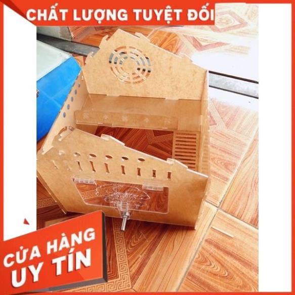 Lồng hamster mica trong suốt, size 2, kt: 27x27x27