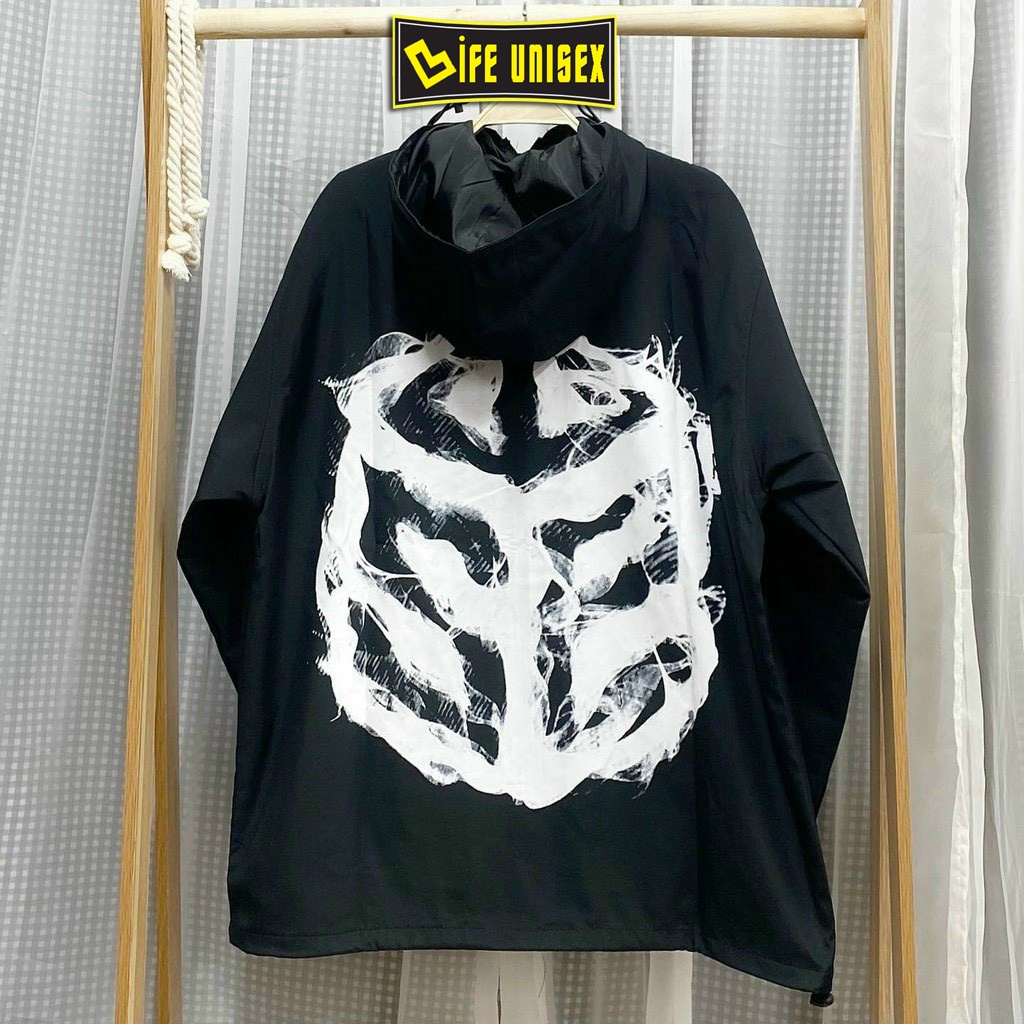 Áo khoác dù in hình SWE khói dành cho nam nữ cho cặp đôi, Jacket form rộng phong cách unisex - Life Unisex