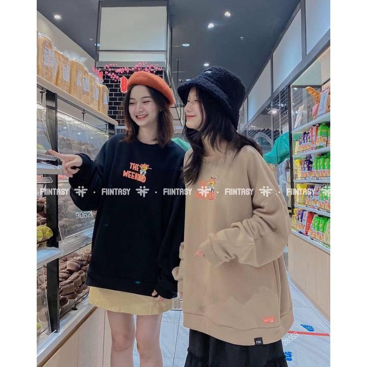 Áo Nỉ Sweater Nữ Form Rộng Vải Nỉ Bông Dày Dặn phong cách Ulzzang CAMASTORE SW20 | BigBuy360 - bigbuy360.vn