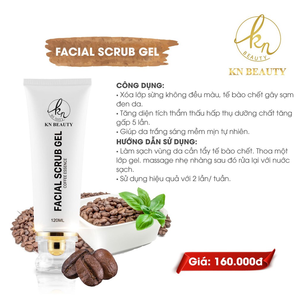 GEL TẨY TẾ BÀO CHẾT KN BEAUTY - FACIAL SCRUB GEL 120ML