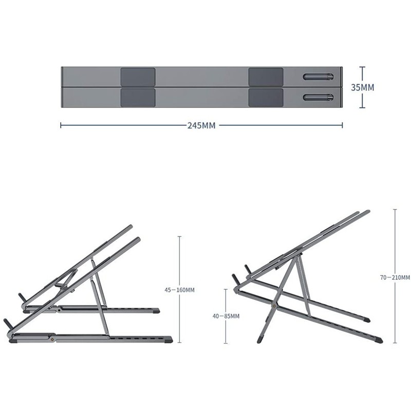 OATSBASF Đế Tản Nhiệt Chống Trượt Cho Laptop 10-17.3 Inch