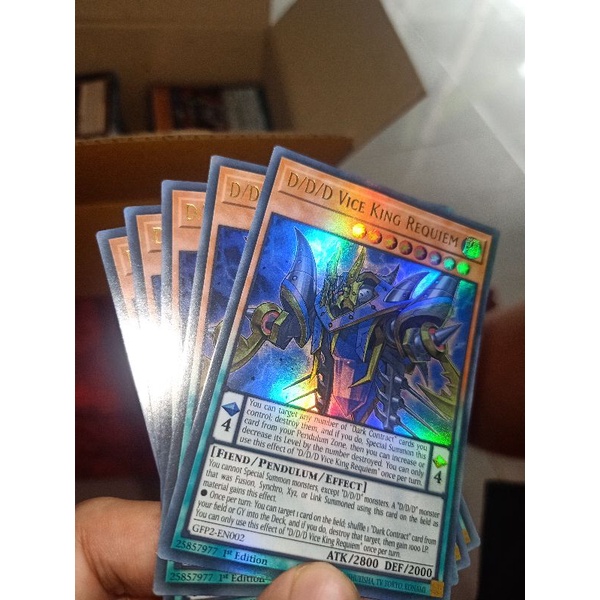 thẻ bài: D/D/D Vice King Requiem - GFP2-EN002 - Ultra Rare 1st Edition
