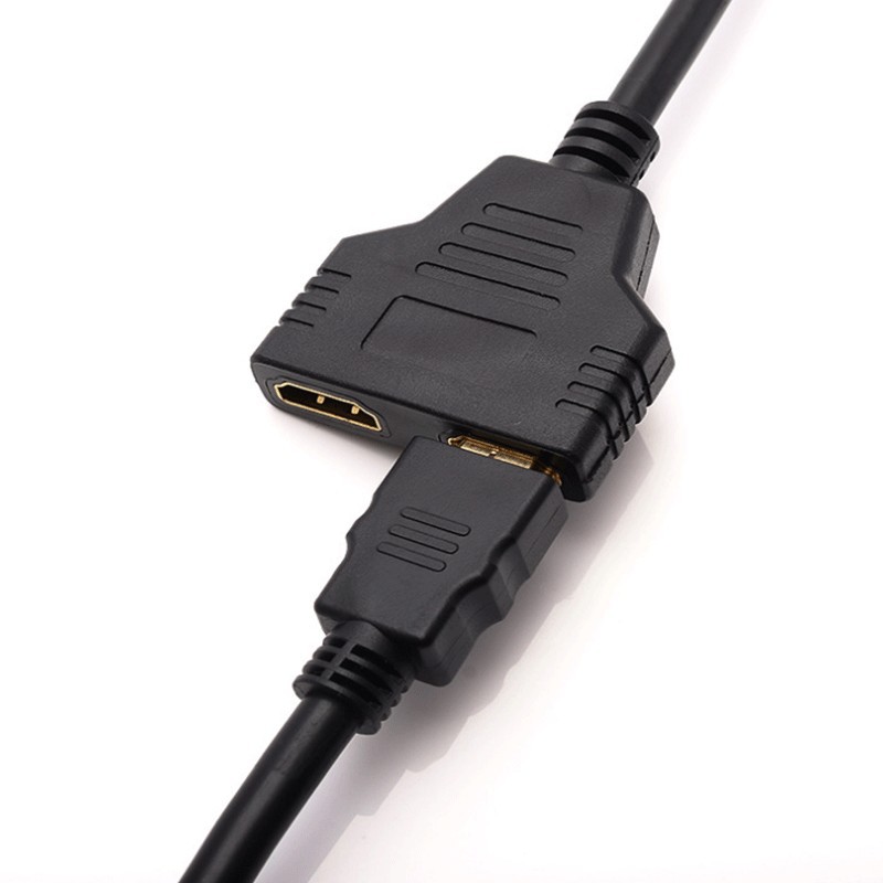 Cáp Chia Cổng Hdmi 100% Đầu Vào 1 Đầu Đực Sang 2 Đầu Cái 1080p