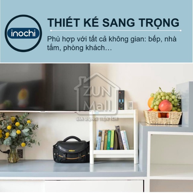 Kệ Đa Năng 2 Tầng Inochi Bằng Nhựa - Dùng Để Đựng Gia Vị Nhà Bếp Đựng Đồ Thực Phẩm Hoặc Làm Giá Để Đồ Nhà Tắm Phòng Ngủ