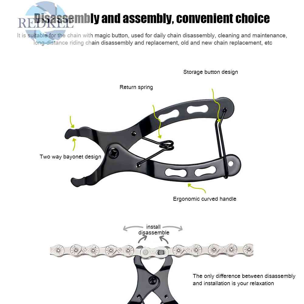 Dụng Cụ Tháo Mắt Xích Xe Đạp Leo Núi Màu Đen Tiện Dụng