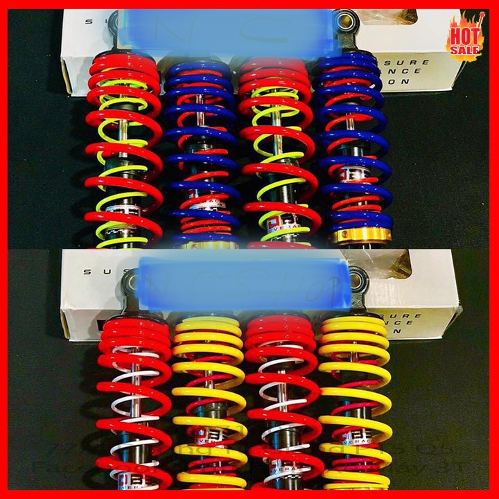 Phuộc 2 lò xo cho xe số yamaha và Honda