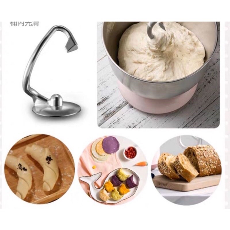 Máy đánh trứng trộn bột đa năng BEAR SJJ-B10Q1 màu xanh dung tích 5L bảo hành 12 tháng