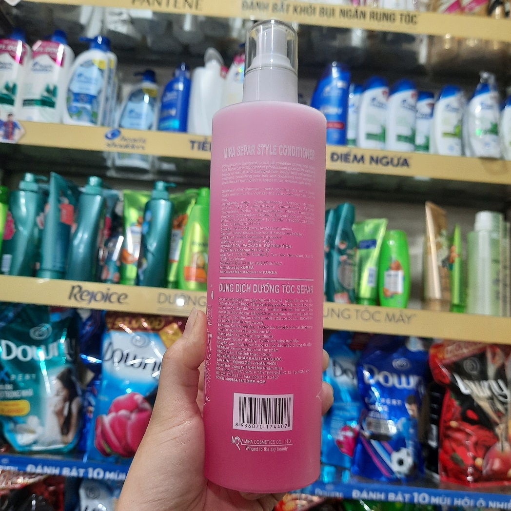 Nước Xịt Dưỡng Tóc Nhuộm Và Tóc Uốn MIRA Separ Hồng 430ml Hàn Quốc