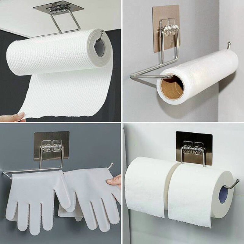 Móc treo quận Giấy ,khăn để đồ đa năng inox 304 ,Dính siêu chắc chắn
