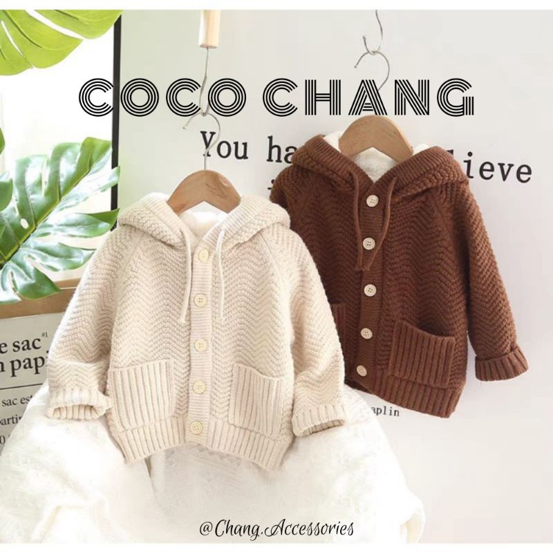 Áo len lót bông dệt sừng cho bé áo đại hàn siêu ấm ulzzang  cocochang Shop