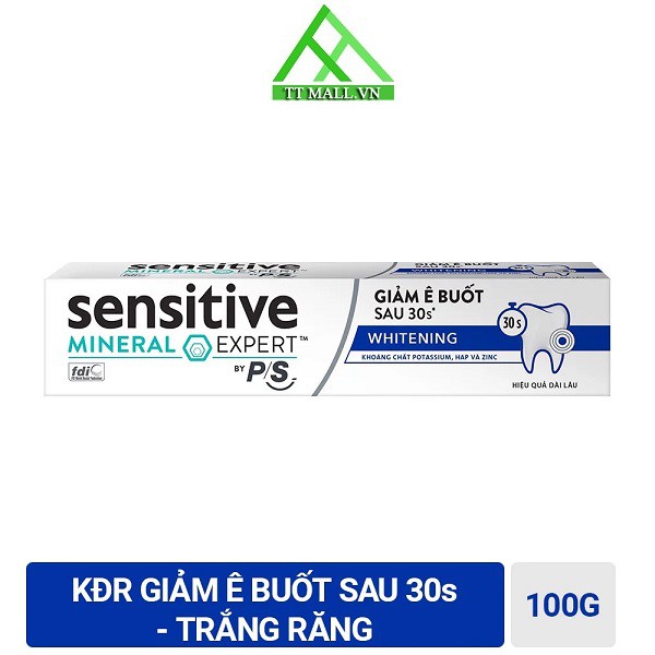 Kem Đánh Răng Giảm Ê Buốt P/S Sensitive Expert Mineral Whitening 100g - Trắng Răng